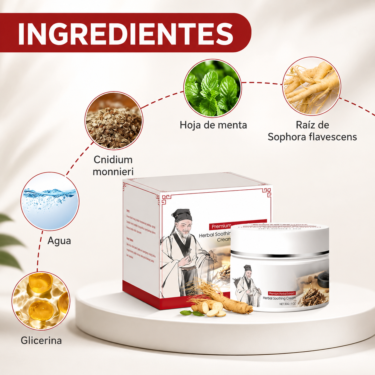 Herbal Body Cream | Crema Herbal Antibacterial de Origen Natural. Elimina Impurezas y Bacterias Mientras Regenera la Piel.