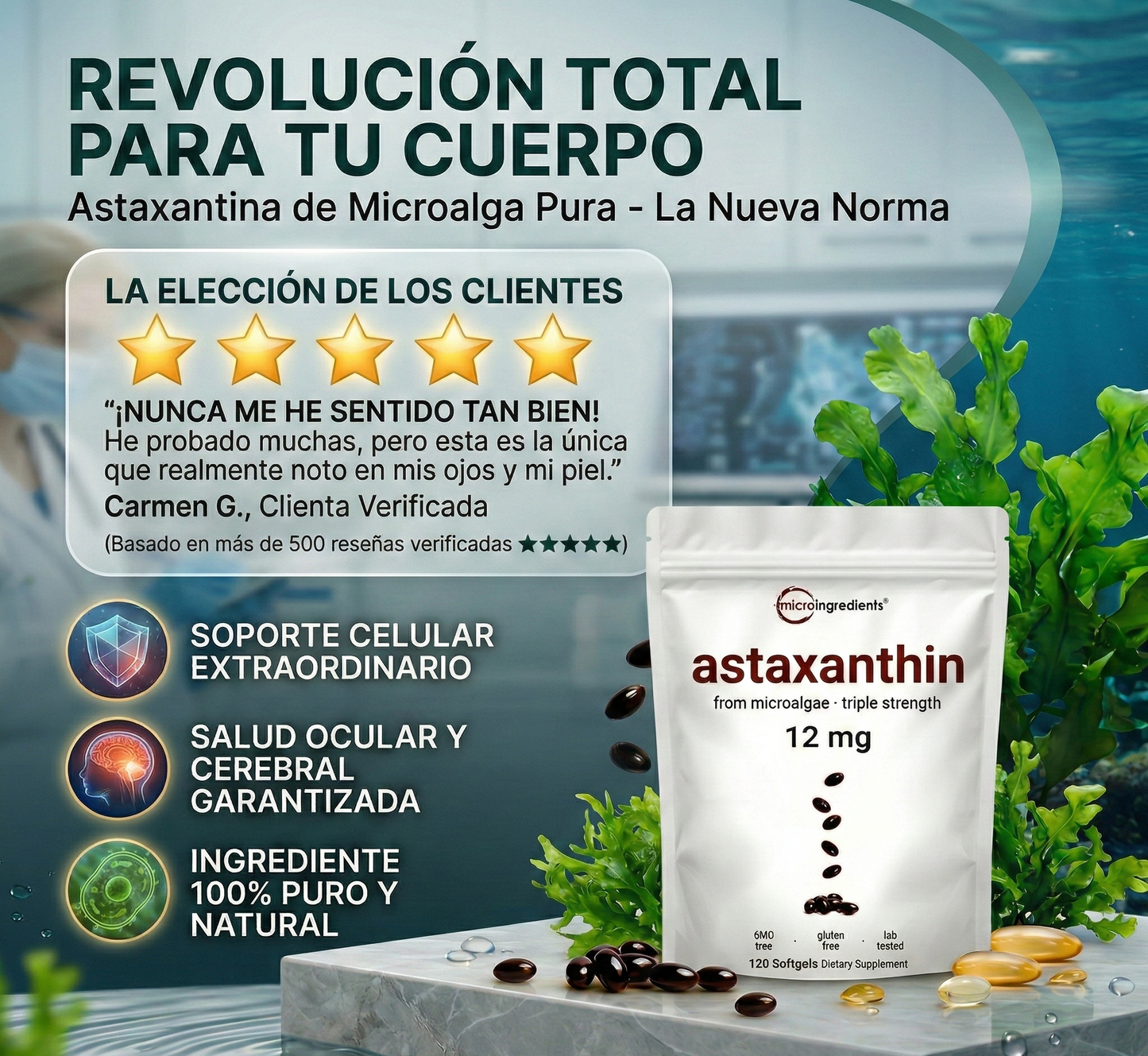 Astaxanthin™ |nueva era en antienvejecimiento