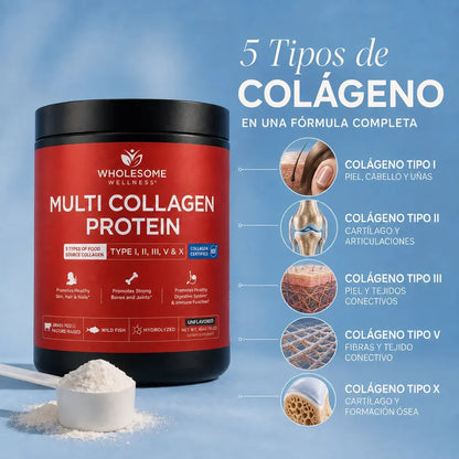 Multi Collagen Protein® | Colágeno para Piel, Cabello, Uñas y Articulaciones