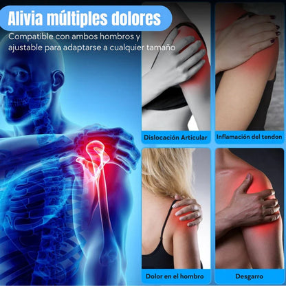Hombrera Térmica Multifuncional | Terapia de calor ortopédica para el hombro que relaja, desinfla y recupera desde casa