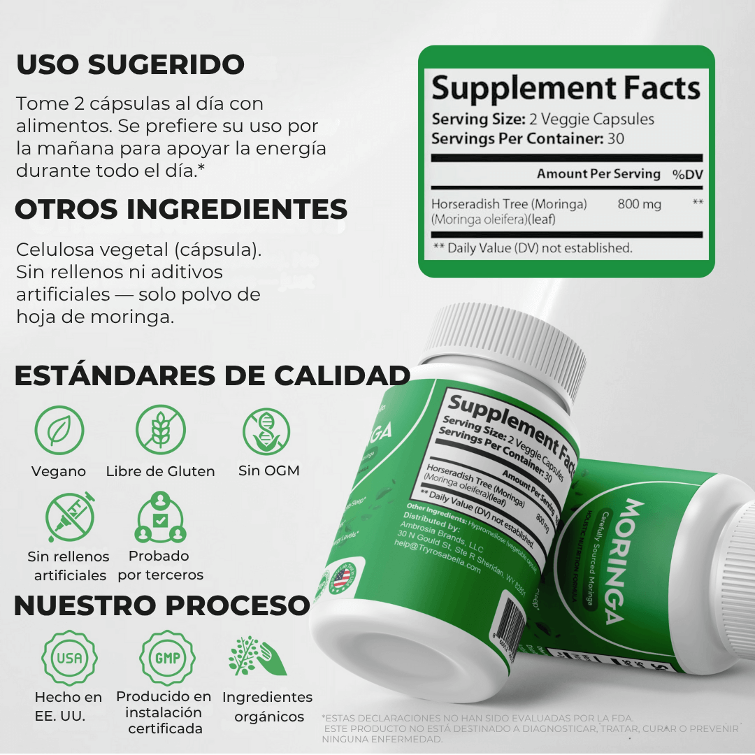 Moringa - Reduce Naturalmente el Cortisol para Ayudar a Restaurar el Equilibrio