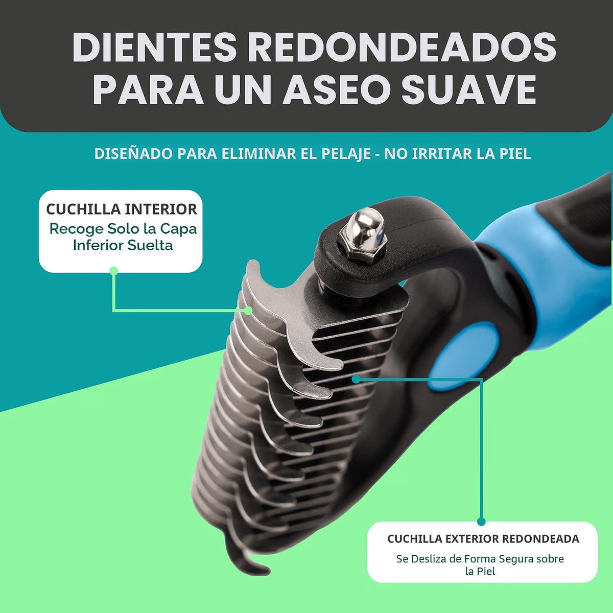 Cepillo de Doble Dentadura | ADIÓS AL PELO DE TU MASCOTA LLEVA 2 Y PAGA 1