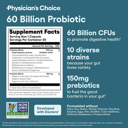 Physician's Choice | Dile Adiós a la Hinchazón y las Molestias Después de Comer
