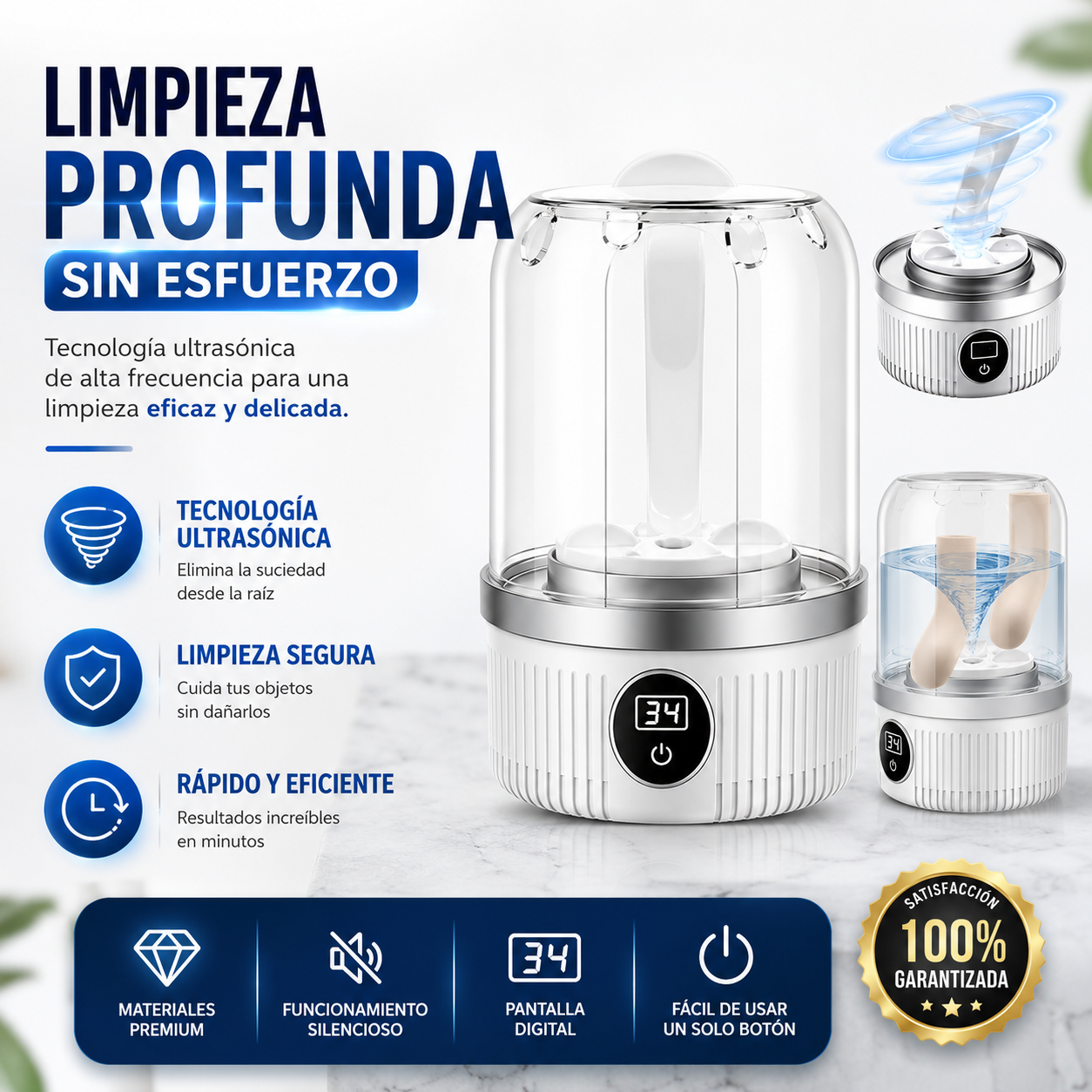 Mini Washer | Limpieza Profunda Para Prendas Delicadas, sin Agua ni Electricidad de Sobra