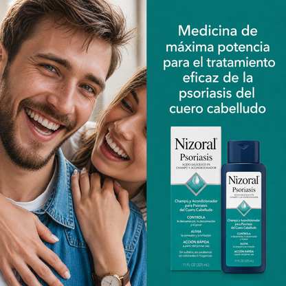 Nizoral® | Shampoo con Ketoconazol que Combate la Caspa, Calma la Picazón y Reduce la Descamación Para un Cuero Cabelludo más Sano y Limpio.