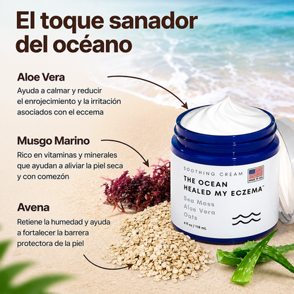 The Ocean Healed | Tratamiento Tópico Especializado para Piel Atópica. Fórmula Suave y Efectiva que Calma el Eczema y Restaura el Confort