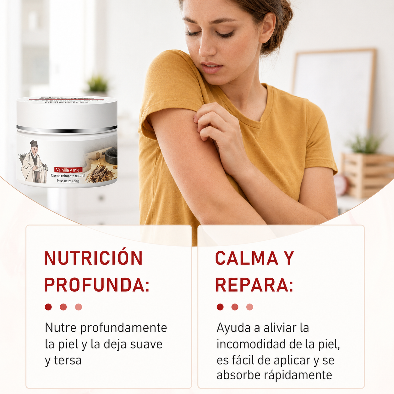 Herbal Body Cream | Crema Herbal Antibacterial de Origen Natural. Elimina Impurezas y Bacterias Mientras Regenera la Piel.