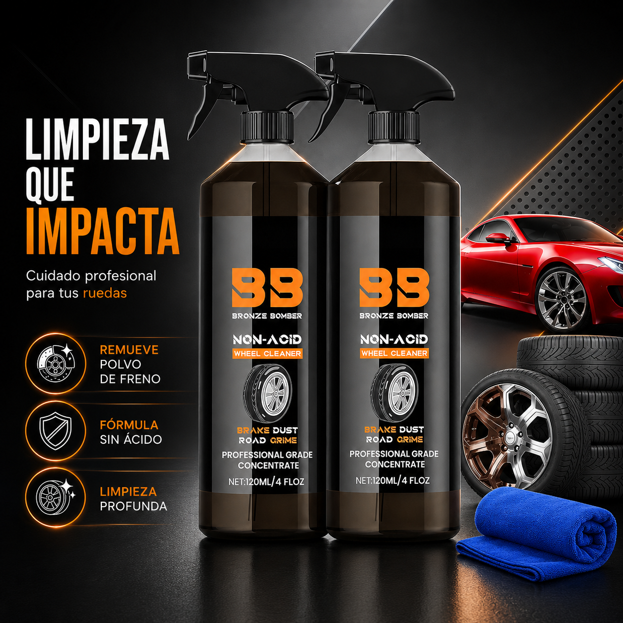 Bronze Bomber | Limpiador de Metales para Bronce, Cobre y Latón que Elimina Manchas, Oxidación y Suciedad, Restaurando el Brillo Original