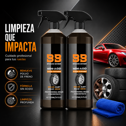 Bronze Bomber | Limpiador de Metales para Bronce, Cobre y Latón que Elimina Manchas, Oxidación y Suciedad, Restaurando el Brillo Original