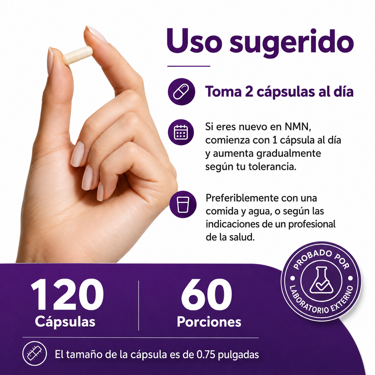 Micro Ingredients NMN | Suplemento Anti-Envejecimiento que Regenera tus células Desde Adentro.