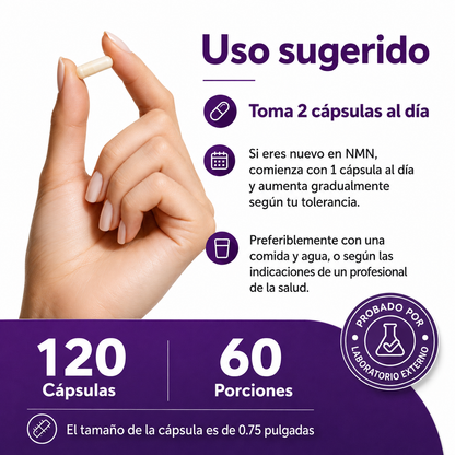 Micro Ingredients NMN | Suplemento Anti-Envejecimiento que Regenera tus células Desde Adentro.