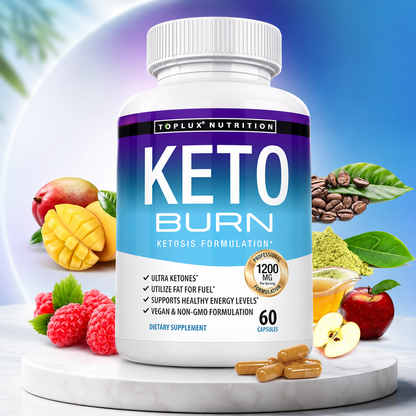 Toplux Keto | Quemador de Grasa Cetogénico Natural Ultra Avanzado de 1200 mg