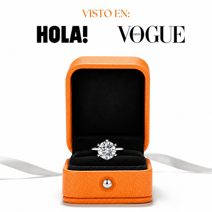 Anillo Solitario de Moissanita | Brillo Eterno