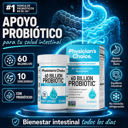 Physician's Choice | Dile Adiós a la Hinchazón y las Molestias Después de Comer