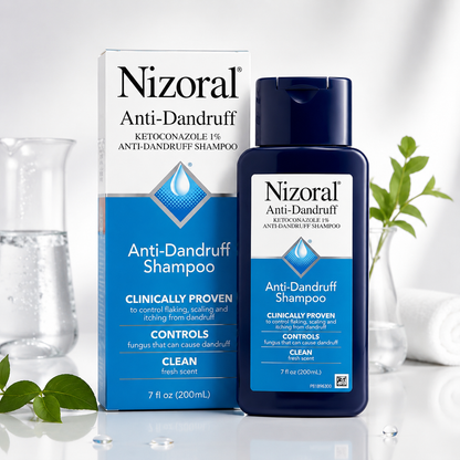 Nizoral® |Champú Anticaspa, Básico, Fresco, 7 Onzas Fluidas