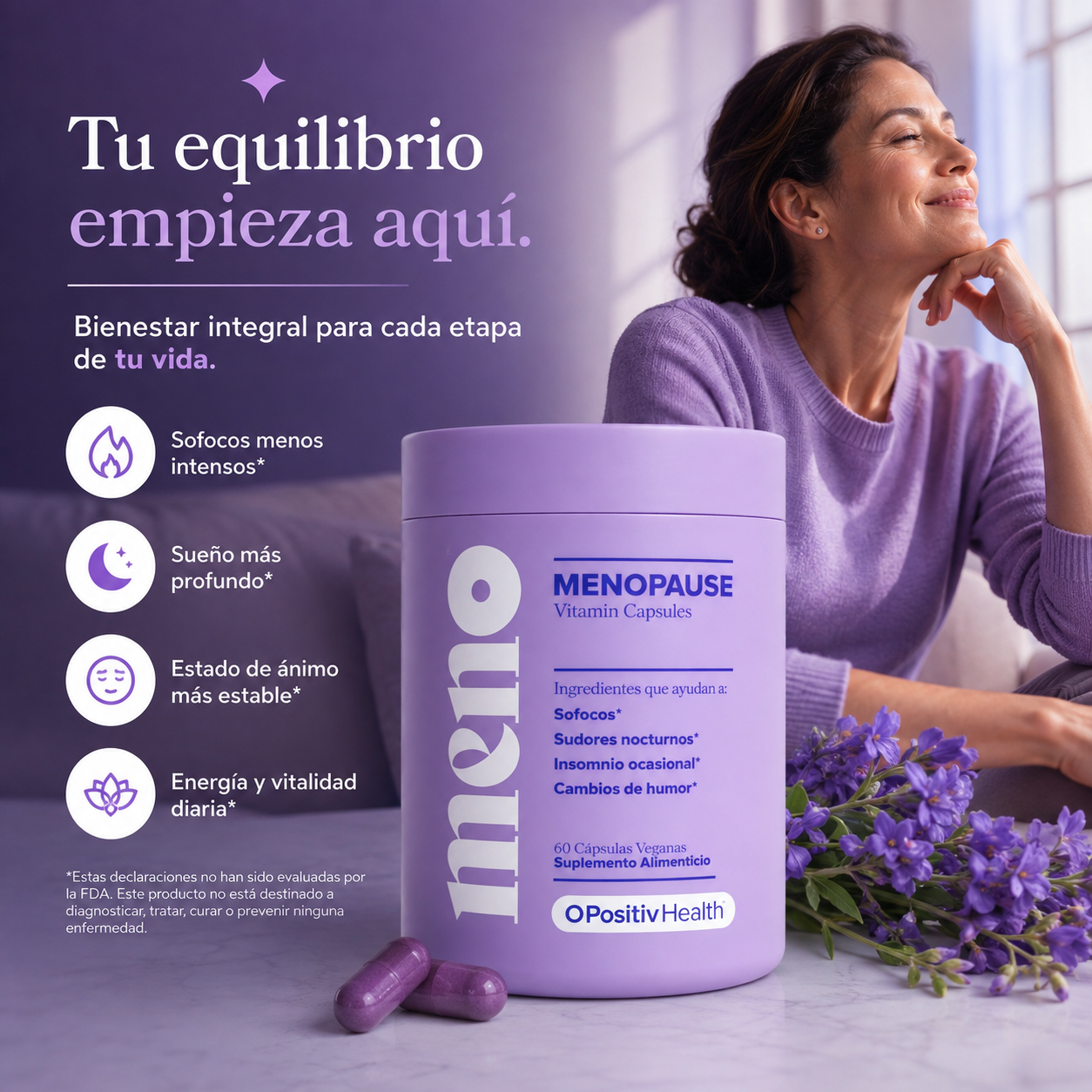 MENO Menopause |Alivia los Sofocos, Duerme Mejor y Recupera tu Equilibrio Emocional