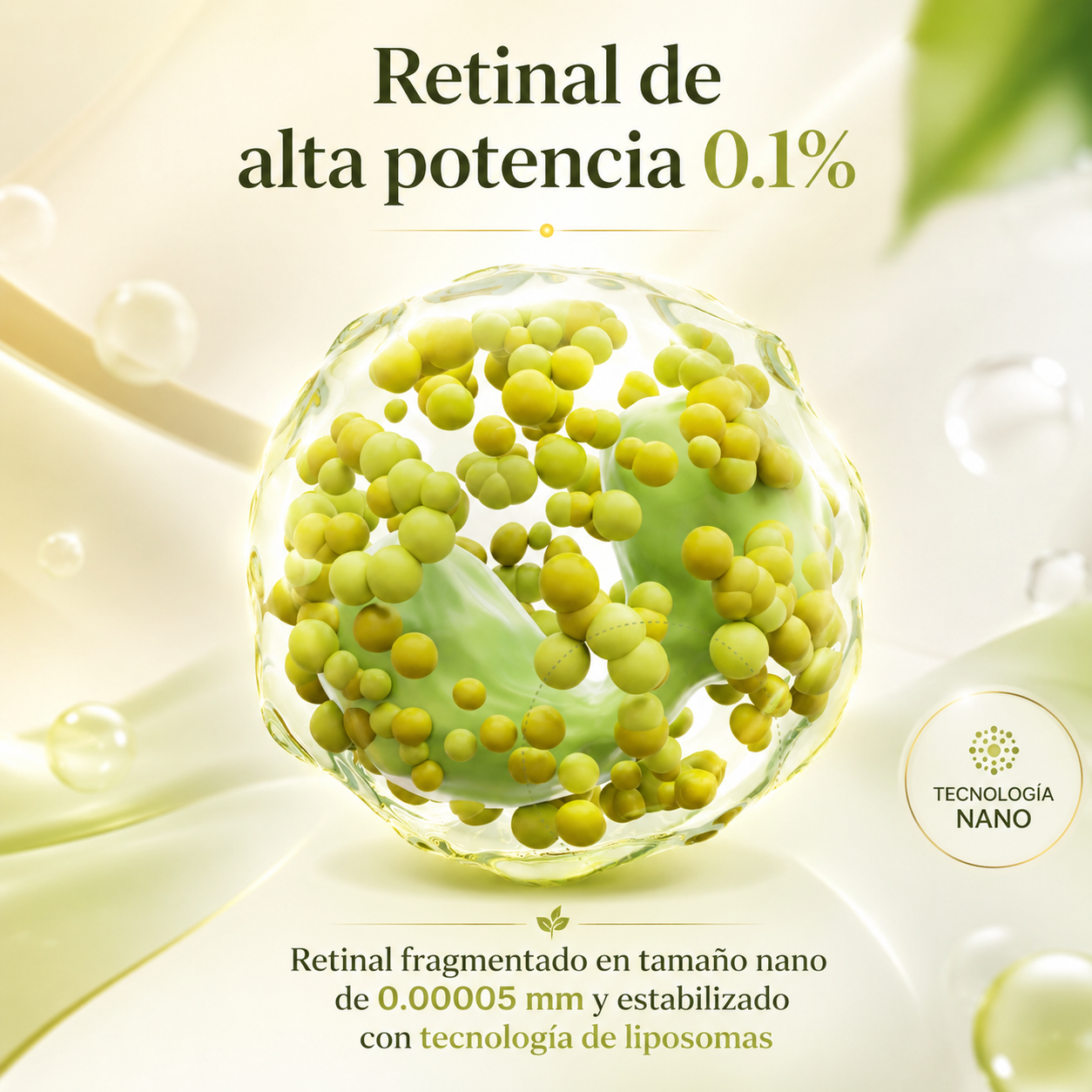 Retinal Shot | Arrugas Menos Profundas. Poros Refinados. Piel Tensa y Radiante. Todo en Una Gota.