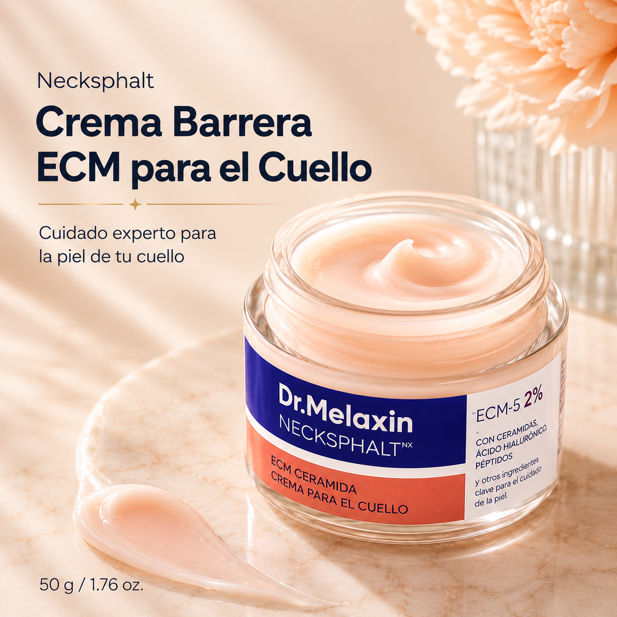 Dr.Melaxin Necksphalt |Adiós Marcas y Flacidez. La Crema Barrera que Levanta, Tensa y Unifica tu Cuello.