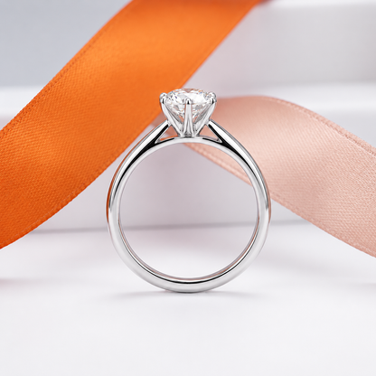 Anillo Solitario de Moissanita | Brillo Eterno