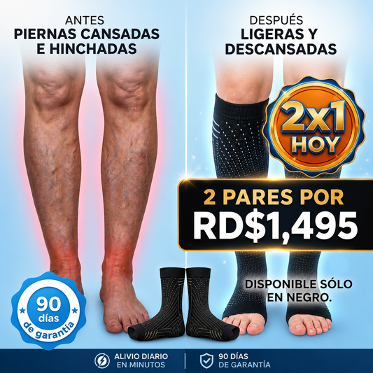 Medias De Compresión | Promoción Especial para Piernas Cansadas e Hinchadas