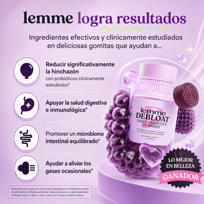 Lemme Debloat | Ayuda a Reducir la Sensación de Hinchazón, Favorece una Digestión Saludable