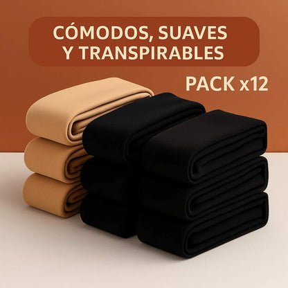 Calcetines Térmicos para Invierno| Pack x12 Pares Colores Surtidos