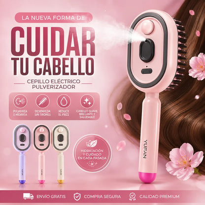 Cepillo de Masaje Eléctrico | Dale un Nuevo Aire a tu Peinado sin Complicar tu Rutina