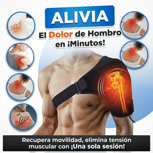 Hombrera Térmica Multifuncional | Terapia de calor ortopédica para el hombro que relaja, desinfla y recupera desde casa
