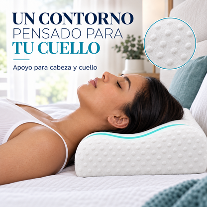 Almohada Ergonómica | Disfrutá un Descanso más Cómodo con su Diseño Ergonómico de Memory Foam