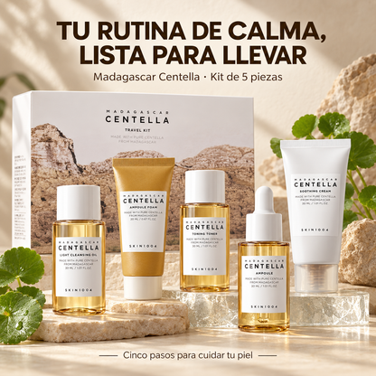 Madagascar Centella Glow Travel Ritual™ | 5 Step Kit