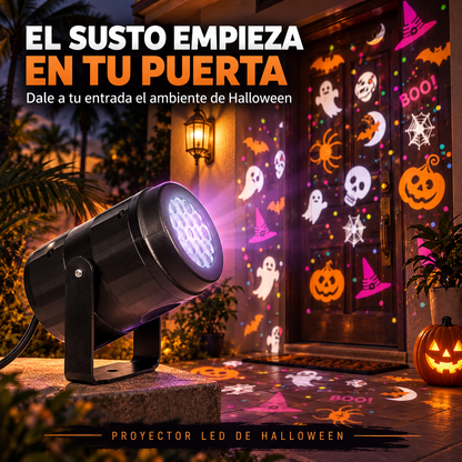 Proyector de Luces de Halloween | Dale Vida a tus Paredes con Figuras en Movimiento y un Ambiente de Miedo