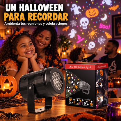 Proyector de Luces de Halloween | Dale Vida a tus Paredes con Figuras en Movimiento y un Ambiente de Miedo