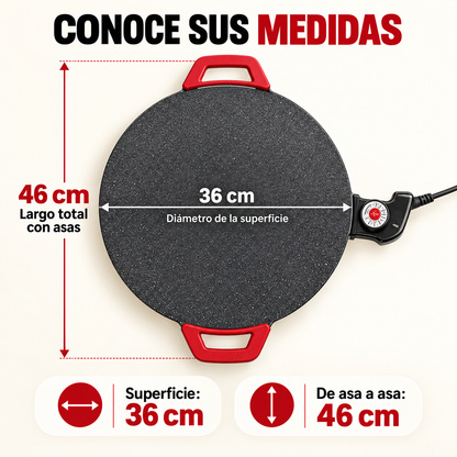 Sartén eléctrica | Antiadherente sin Humo para Interiores en la Comodidad de tu Mesa
