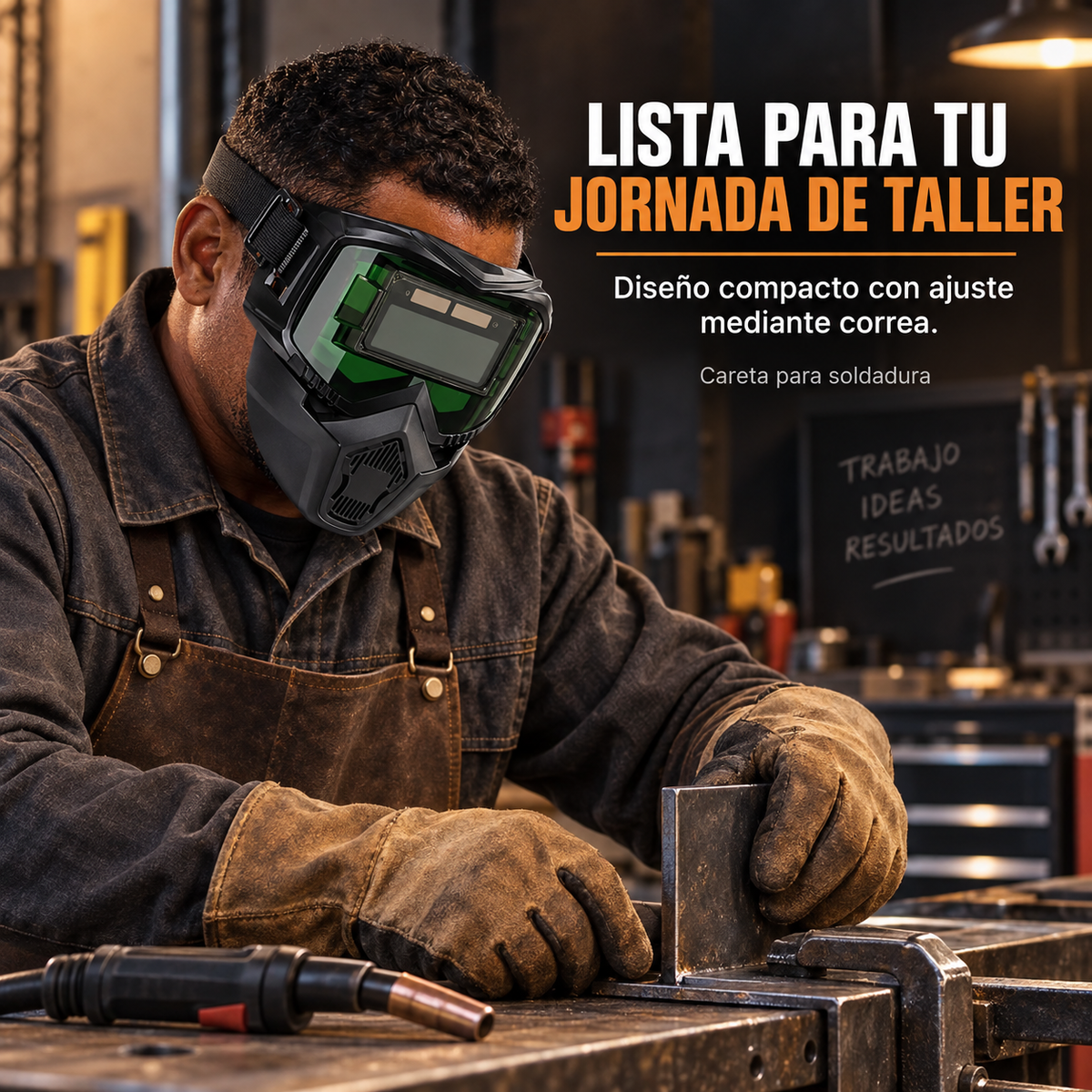 Máscara de Soldar Automática | Desmontable Facial Soldadura con Oscurecimiento Automatico, Bloquea la Radiación UV, Aislamiento Térmico