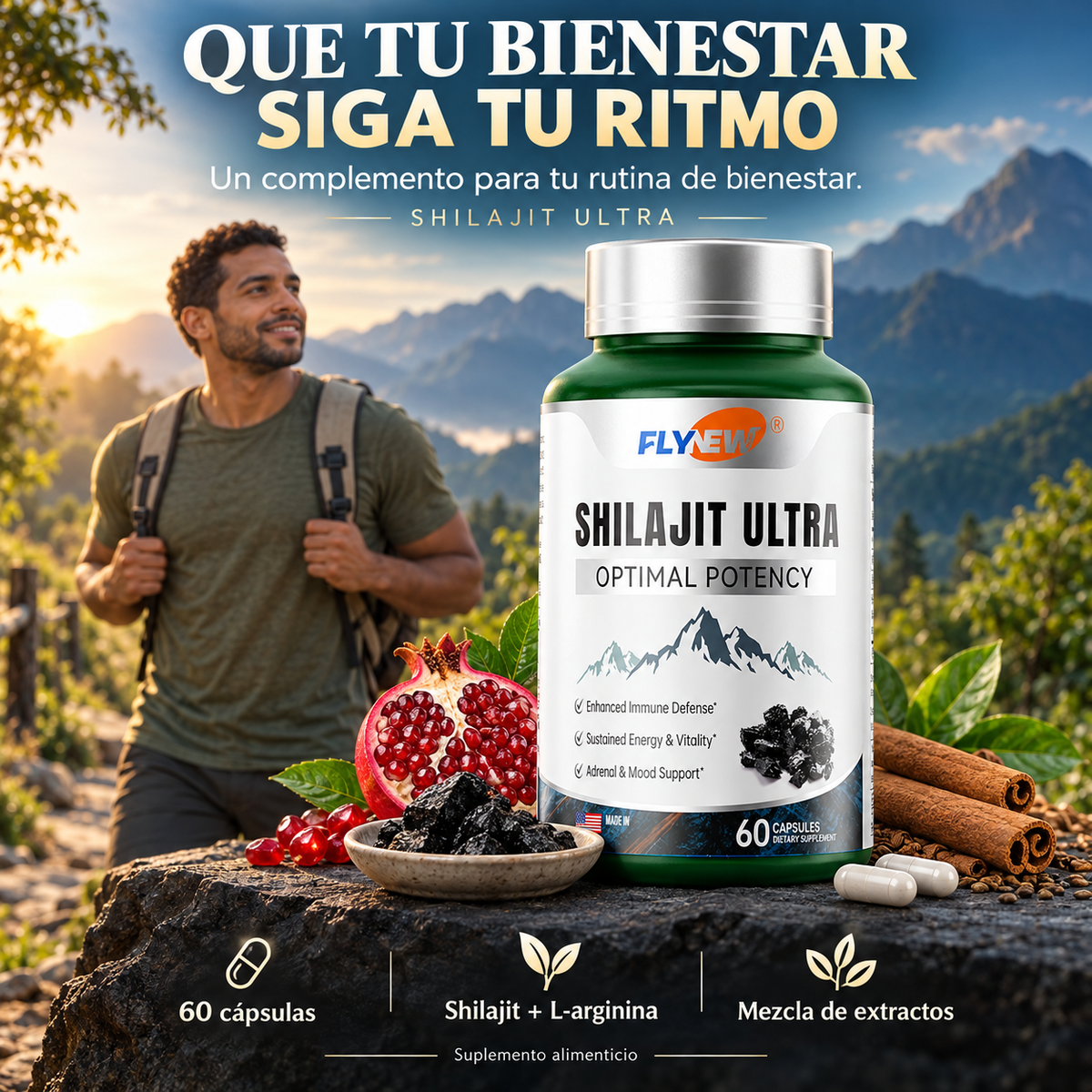 Shilajit Ultra | Si Prefieres Evitar Mezclas, Cucharillas y Preparaciones, el Formato en Cápsulas Puede Encajar Contigo
