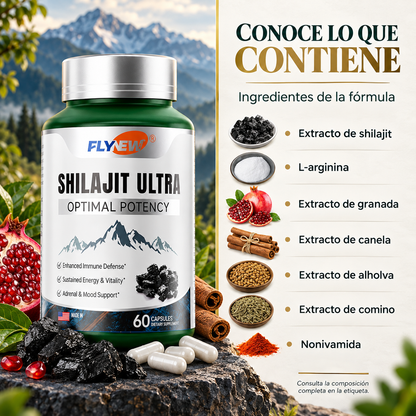 Shilajit Ultra | Si Prefieres Evitar Mezclas, Cucharillas y Preparaciones, el Formato en Cápsulas Puede Encajar Contigo