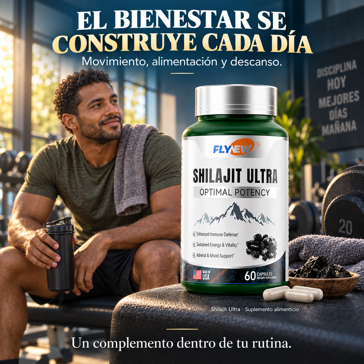 Shilajit Ultra | Si Prefieres Evitar Mezclas, Cucharillas y Preparaciones, el Formato en Cápsulas Puede Encajar Contigo