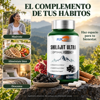 Shilajit Ultra | Si Prefieres Evitar Mezclas, Cucharillas y Preparaciones, el Formato en Cápsulas Puede Encajar Contigo
