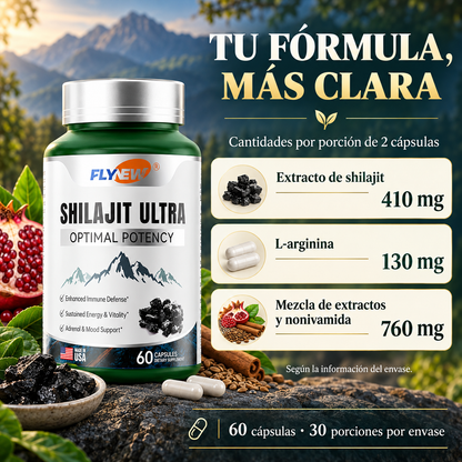 Shilajit Ultra | Si Prefieres Evitar Mezclas, Cucharillas y Preparaciones, el Formato en Cápsulas Puede Encajar Contigo