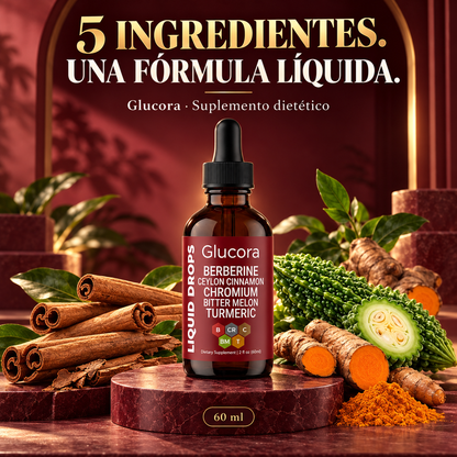 Glucora Berberina Liquida | Adiós Picos Recupera el Control de tu Azúcar