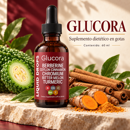 Glucora Berberina Liquida | Adiós Picos Recupera el Control de tu Azúcar