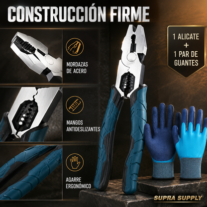 Alicate Multifunción 6 en 1 | Pinza Pela Cables Profesional