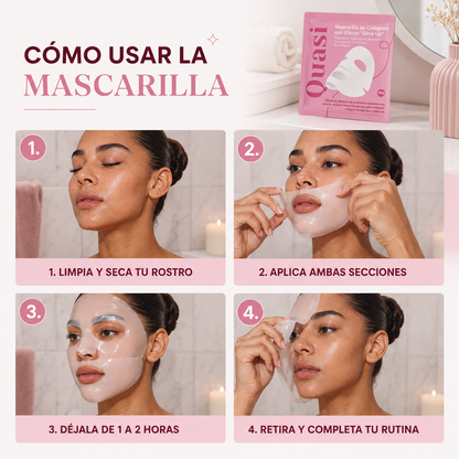 Piel de Cristal | en 2 horas, Sin Agujas y sin Turno Bio-Colágeno para la Noche