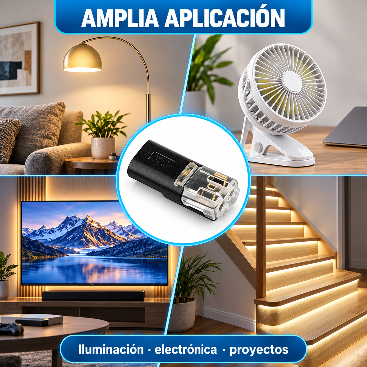 40 Conectores Eléctricos Rápidos para Cables de Baja Tensión | Ideales para Luces LED y Proyectos de Bajo Voltaje con Cables Compatibles