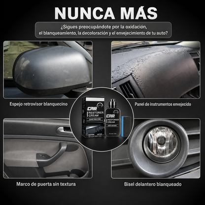 Renovador de Plástico Interior para Auto | Restaura Color y Brillo sin Residuo Grasoso. Oferta 2x1: Lleva Dos y Renueva Todo tu Interior de una Sola vez.