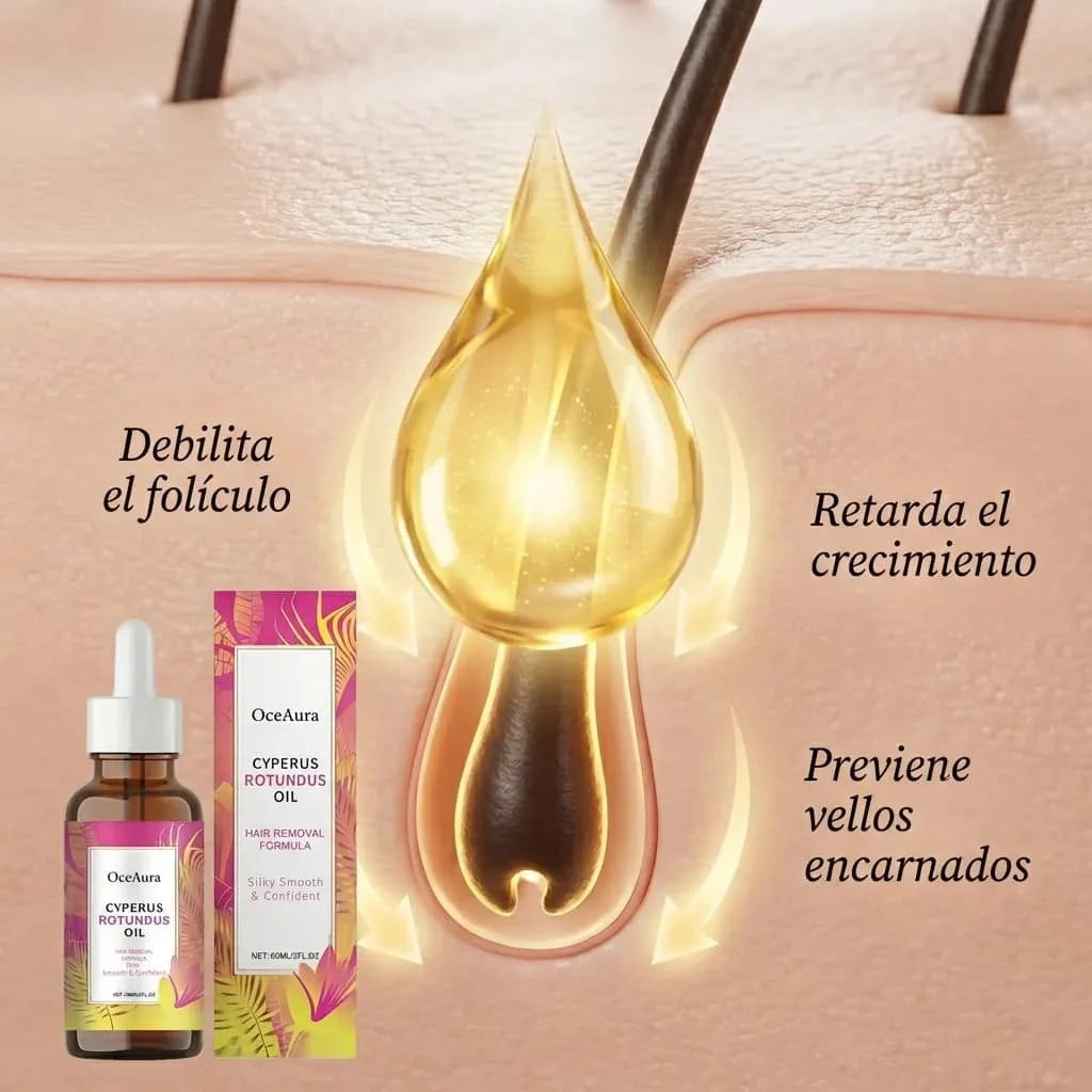 Cyperus Rotundus Oil | para la reducción natural del vello