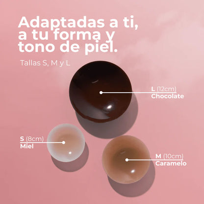 Curviva | Pack de Pezoneras en Círculos sin Adhesivo